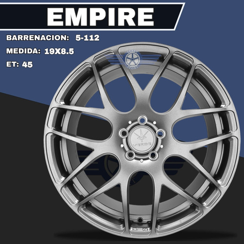 4 Rines 19 Deportivos 5-112 Mercedes Benz Audi Vw Leon Cupra Matte Graphite