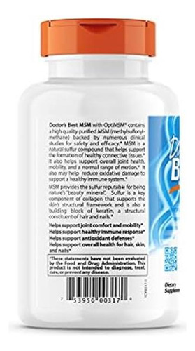 Doctors Best Msm Com Optimsm, Suporte Articular, Sistema I