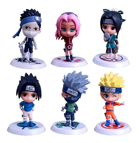 Set 6 Figuras Naruto Anime De Colección!