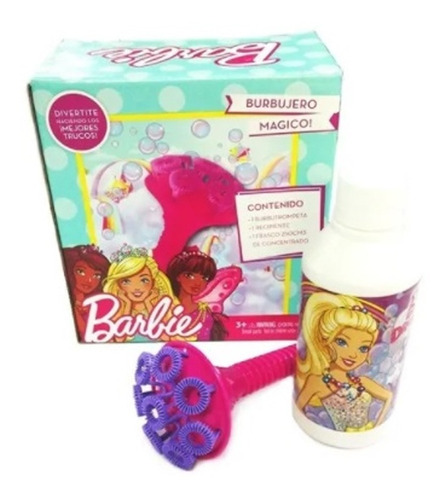 Burbujero Magico De Barbie Juguete Lanzador De Burbujas