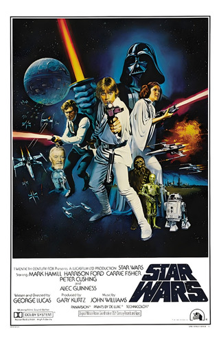 Poster Star Wars Autoadhesivo 100x70cm#1572