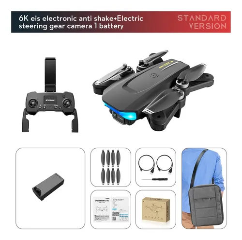 Cámara De Drone Ls-38 Gps Rc For Adultos Drone Rc Con 6k