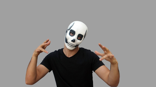 Máscara Disfraz Calavera Maquillaje Muerte Terror Halloween