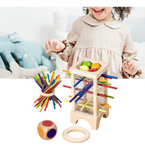 Juego De Equilibrio Con Palitos De Colores, Juguete, Juguete