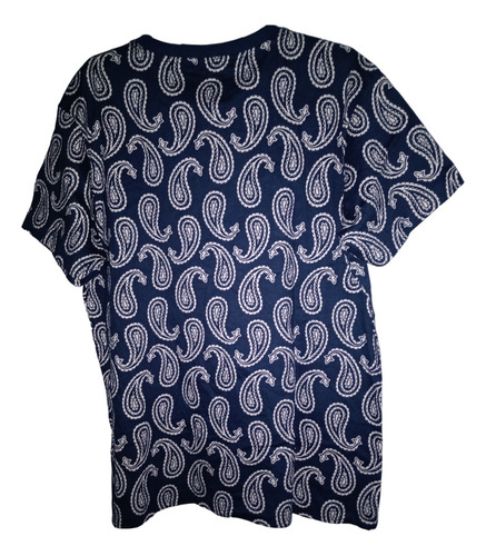 Playera De Hombre Original Use Talla S Azul Marino/blanco