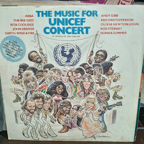 Vinilo The Music For Unicef Concert Abba Bee Gees Denver Cp2