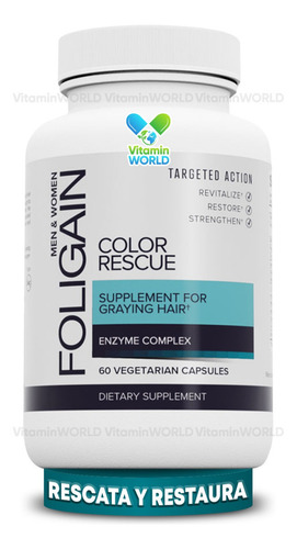 Tratamiento Anti Canas Con Biotina Diseñado Para Promover Y Realzar El Color Original De Su Pelo, Fomenta La Capacidad Del Cuerpo Para Producir Pigmento Llamado Melanina 60 Tabletas Vegetarianas