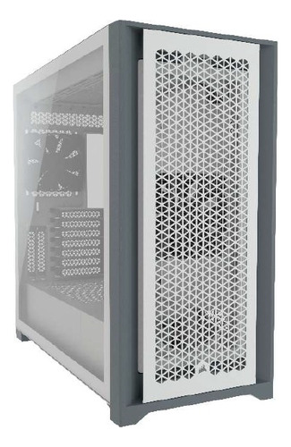 Gabinete Corsair 5000d Atx Cristal Templado Usb-c Mid Tower Color Blanco