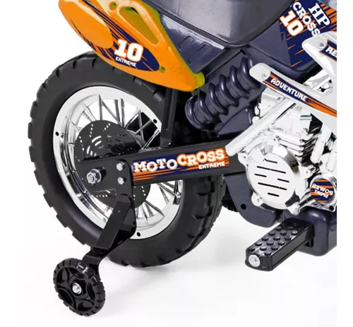 Moto Elétrica Infantil Criança Menino Motocross Homeplay Ver Voltagem Do  Carregador 110v/220v Cor Azul