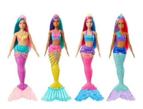 Muñeca Barbie Sirena Dreamtopia Original De Mttel