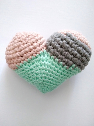 Peluche De Corazones Amigurumi, De Lana Tejidos A Crochet