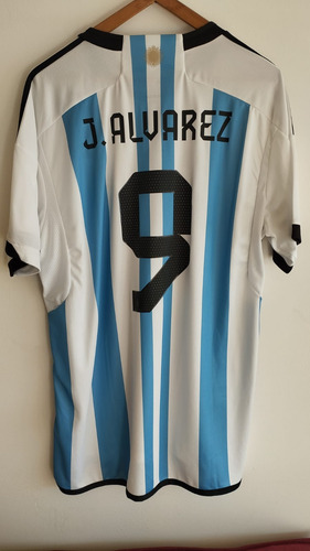 Camiseta Argentina 3 Estrellas Julian Alvarez (Usado)