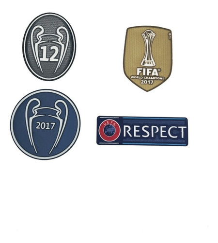 Parches. Set Champions Real Madrid 2018. Envió Gratis.