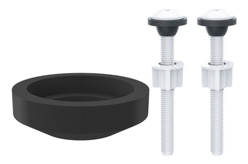 Kit Anel De Vedação + Parafusos P/ Caixa Acoplada Universal