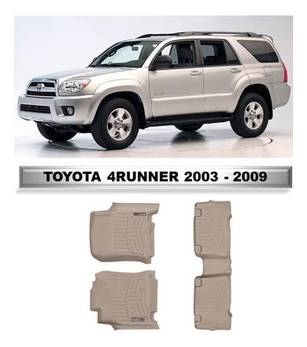 Alfombra Weathertech Tipo Bandeja 4runner 03-09 Ps Beige