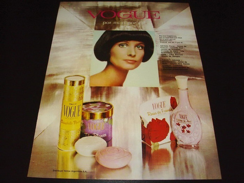 (pb010) Publicidad Clipping Vogue Fragancias * 1972 (Usado)