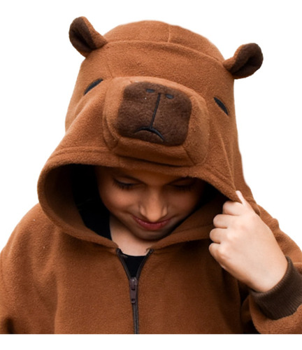 Pijama Kigurumi Capibara Talle 4, 6, 8 Y 10