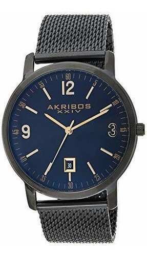 Akribos Xxiv Hombres De Sunburst Esfera De Un Reloj - Clásic