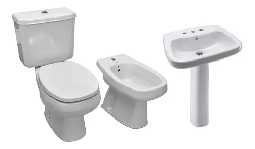 Combo Sanitario Inodoro Roca Monaco Deposito Bidet Lavatorio
