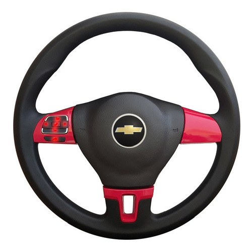 Volante Gsi Controle Som Vermelho Led Gm Celta 2010