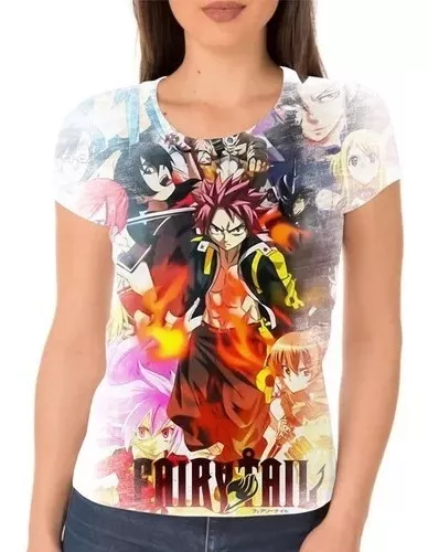 Camisa Exclusiva Natsu Dragneel - Fairy Tail Mangá