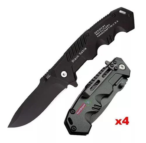 Navaja Lisa con Rompe Cristales Negra Tac Force – Toho Outdoor