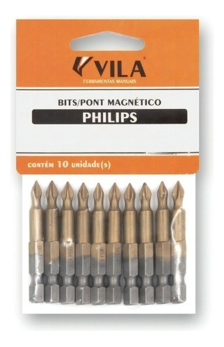 Bits/ponta Magnética Philips Com 10un 0x75mm Vila