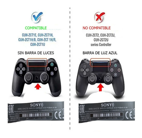 Imagen 3 de 6 de Bateria Joystick Playstation 4 Ps4 + Cable Usb En Blist 436a