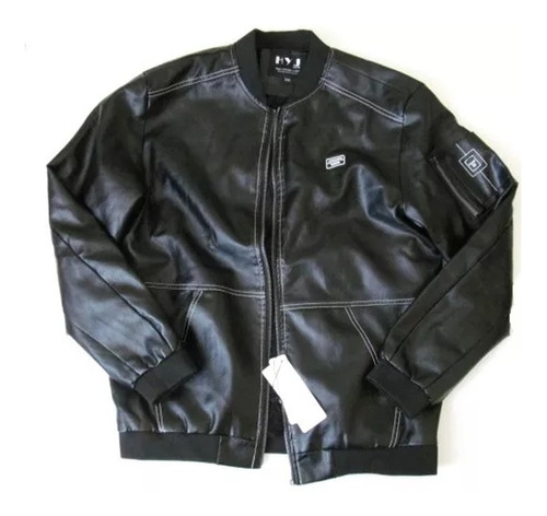 Chaqueta Hombre Eco Cuero Negro Talla L Chiporro Envío Grati