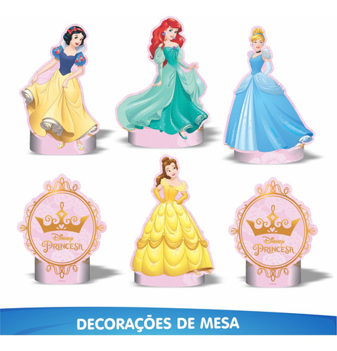 Imagem 7 de 9 de Kit Festa Fácil Princesas Disney - Decoração De Aniversário
