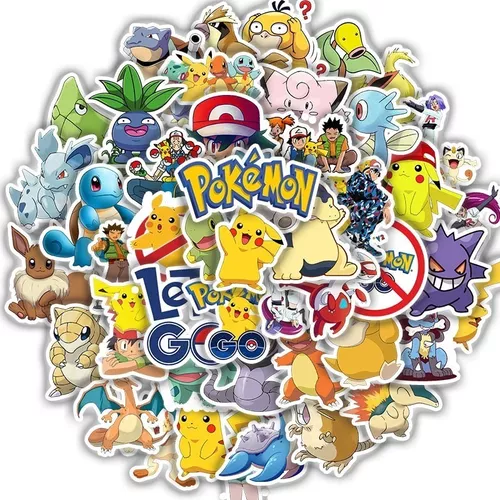 Kit Adesivo Novos Pokemons