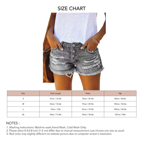 Pantalones Cortos Casuales De Mezclilla Para Mujer, Transpir