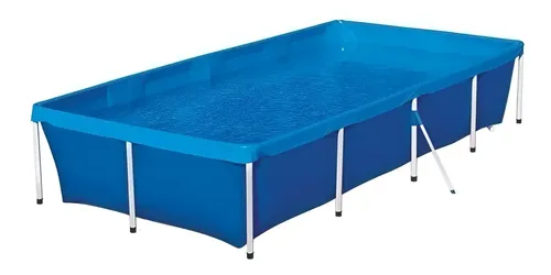 Piscina 3.000 Litros Botafogo - Aço Resistente, Lona Pvc Durável E Fácil De Montar