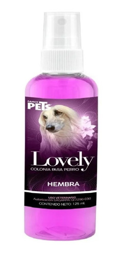 Colonia Lovely Para Perros 125 Ml Marca Fancy Pets
