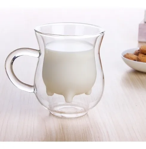 Taza Vaca Teta Ubre De Vidrio 250 Ml Ideal Regalos