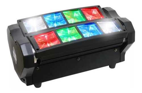 Cabeza Movil Led Spider Beam Rgbw Dmx 8x3w Luz Disco