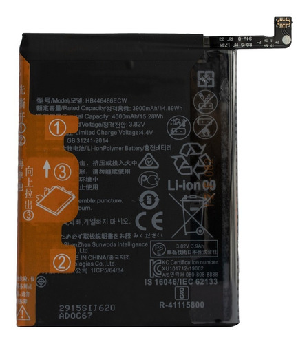 Bateria Para Huawei Honor 9x Modelo Hb446486