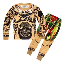Comprar Maui Cosplay Para Niño Pequeño Pijamas Niños Bebé Ropa Set Disfraz Maui Moana Biño Pijama Larga Ropa Dormir Fiesta