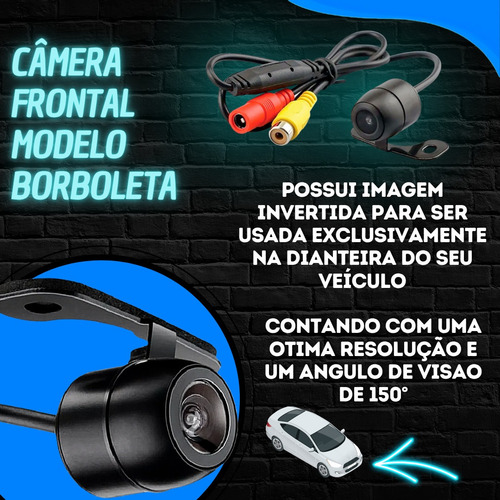 Central Multimídia Mp5 Completa Camera De Ré E Frontal 2 Usb
