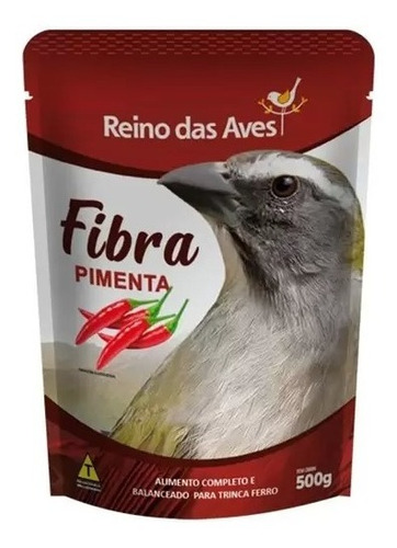 Ração fibra de pimenta especial 500g Reino Das Aves