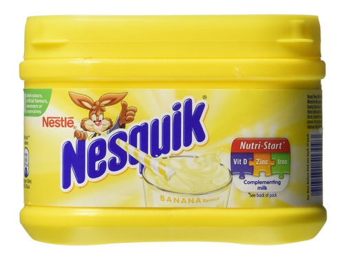 Saborizante Para Leche Nesquick Milkshake Mix Banana 3 Pack