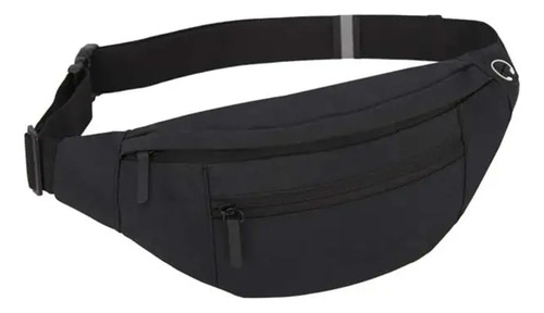 Riñonera Deportiva Para Correr De Moda Casual, Bolsa De Viaj Negro