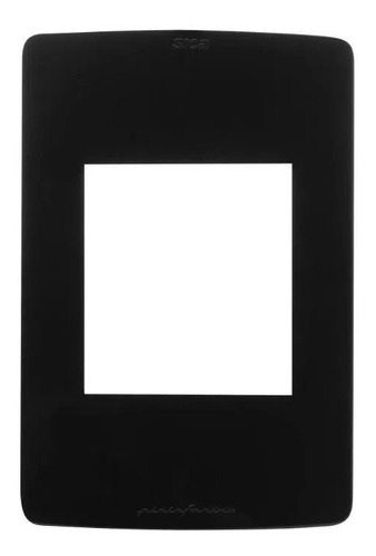 Imagen 1 de 3 de Llave De Luz Sica - Tapa Para 3 Módulos - Negro Pininfarina