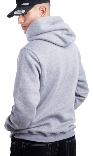 Imagen 2 de 4 de Buzo Woodoo Hoodie Bh Logo - Gris Melange