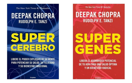 Supercerebro + Supergenes - Chopra - Grijalbo - 2 Libros 