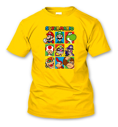 Playera Super Mario Y Amigos Todas Las Tallas