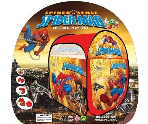 Carpa Casita Niño Mickey, Spiderman, Cars Con Bolso
