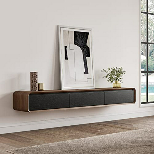 Mueble Flotante Minimalista Para Tv, Moderno Centro De Entre