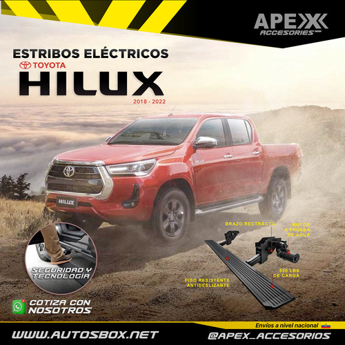Estribos Electricos Toyota Hilux