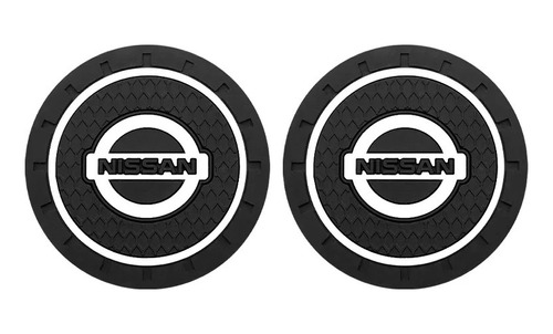 2 Unidades Insignia Posa Vasos Nissan Goma Flexible